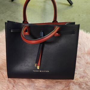 Tommy Hilfiger Black and Red Women's Bag